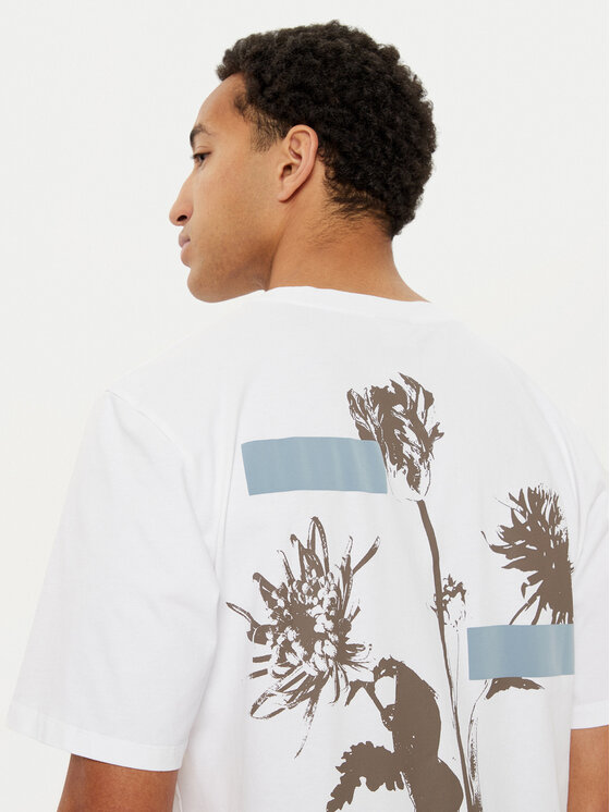 Filling Pieces Filling Pieces T-Shirt Unisex Gardener 7449985 Biały Regular Fit