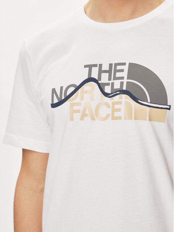 The North Face The North Face T-shirt Mountain Line NF0A87NT Bianco Regular Fit