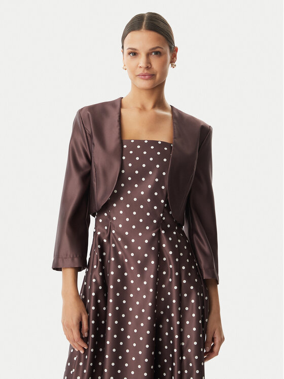 Rinascimento Rinascimento Coprispalle CFC0127677003 Marrone scuro Regular Fit