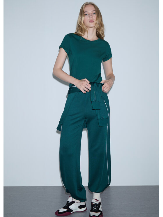 Liu Jo Liu Jo T-shirt TF6240JS923L9298 Verde Regular Fit