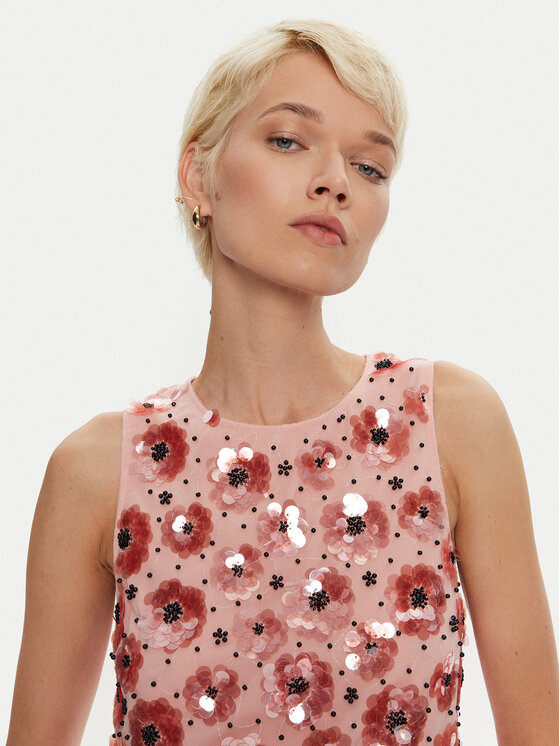 ROTATE ROTATE Kokteilinė suknelė Gillia 1129561922 Rožinė Regular Fit