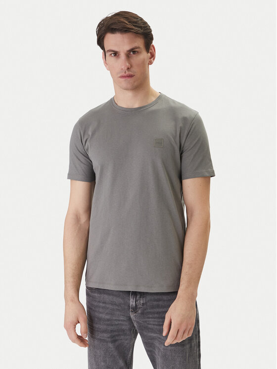BOSS Tricou polo Prime 50507813 Gri Regular Fit