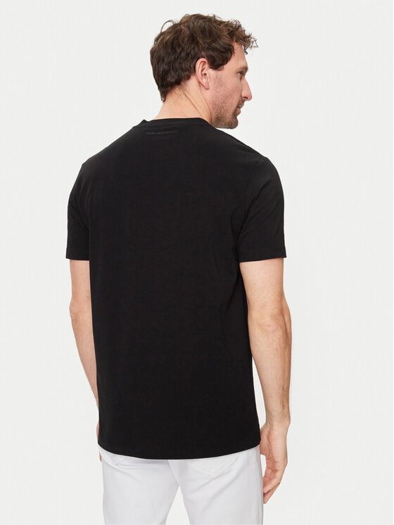 KARL LAGERFELD KARL LAGERFELD T-särk 755053 542221 Must Regular Fit