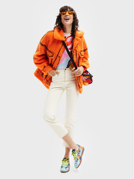 Cappotto in shearling Colorado 22WWEW98 Arancione