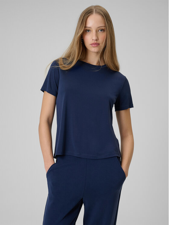 4F 4F T-Shirt SPORTS CLUB Granatowy Regular Fit