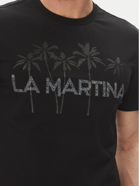 La Martina La Martina T-shirt Andy MAR311 JS324 Nero Regular Fit