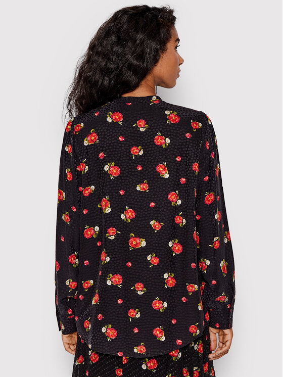 The Kooples The Kooples Camicia FCCC19048K Nero Regular Fit