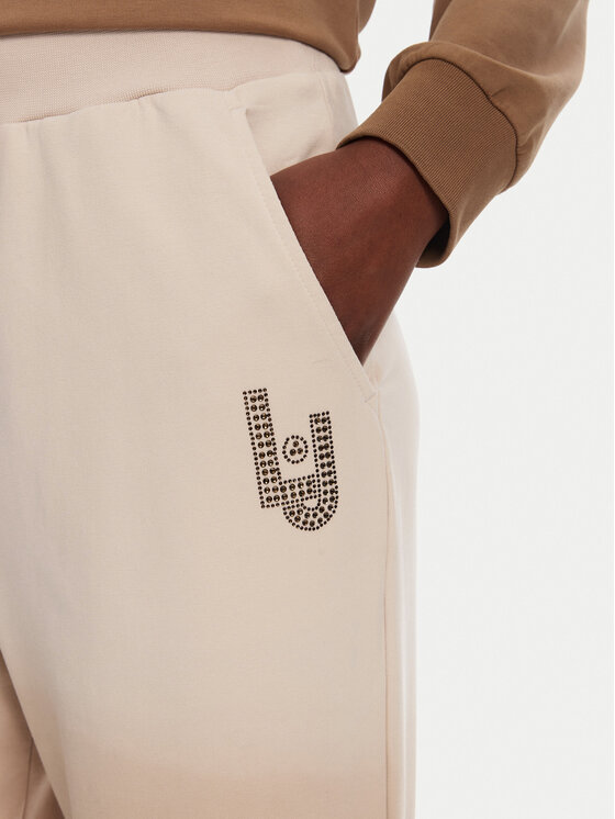 Liu Jo Sport Liu Jo Sport Спортивні штани TA5116 FS090 Бежевий Relaxed Fit
