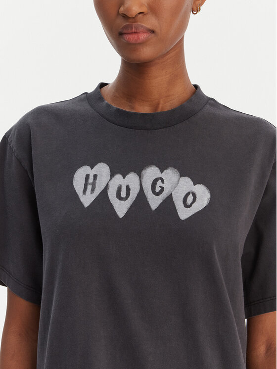 HUGO HUGO T-Shirt Vintage 50561164 Schwarz Relaxed Fit