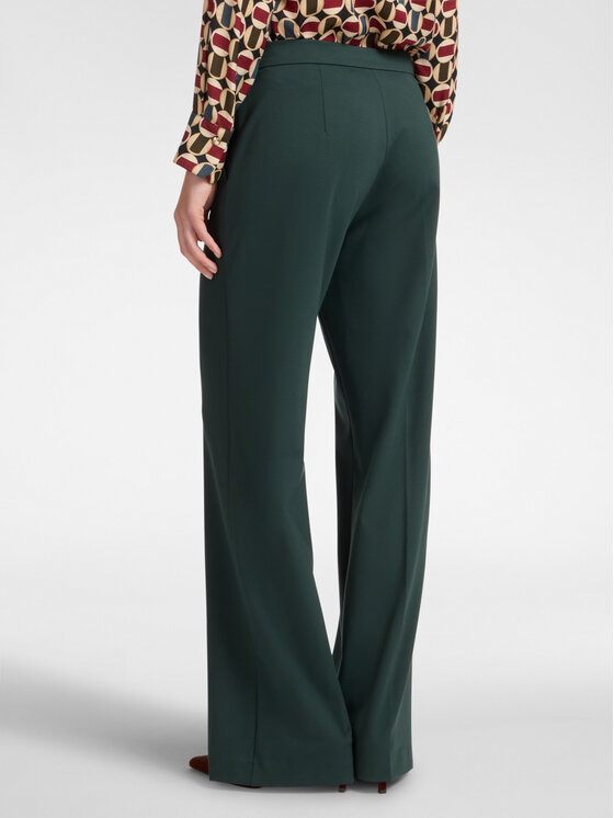 Elena Mirò Elena Mirò Pantaloni di tessuto P151P000341N053 Verde Over Fit