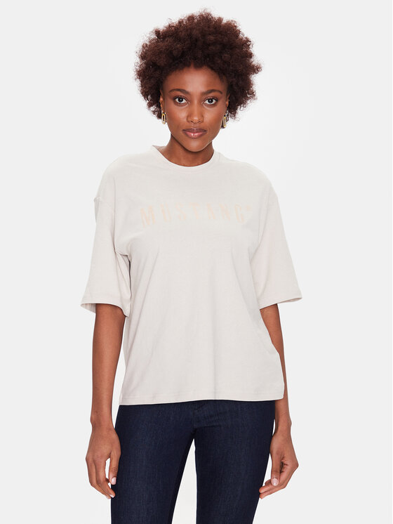 Mustang Tricou Alina 1013378 Gri Regular Fit