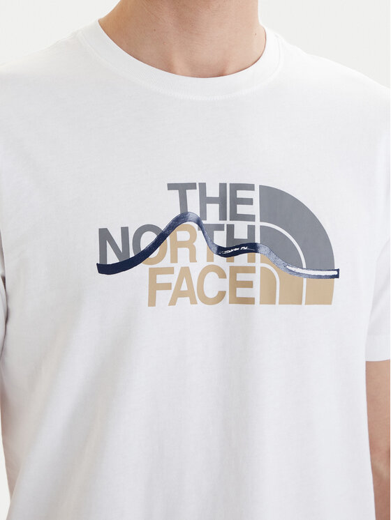 The North Face The North Face T-Shirt Mountain Line NF0A8GUX Λευκό Regular Fit