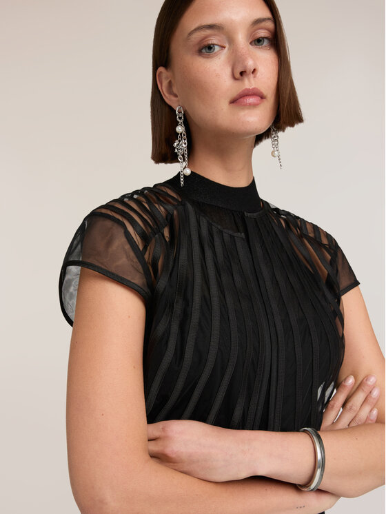 Motivi Motivi Blusa 2053Q001958N033 Nero Regular Fit