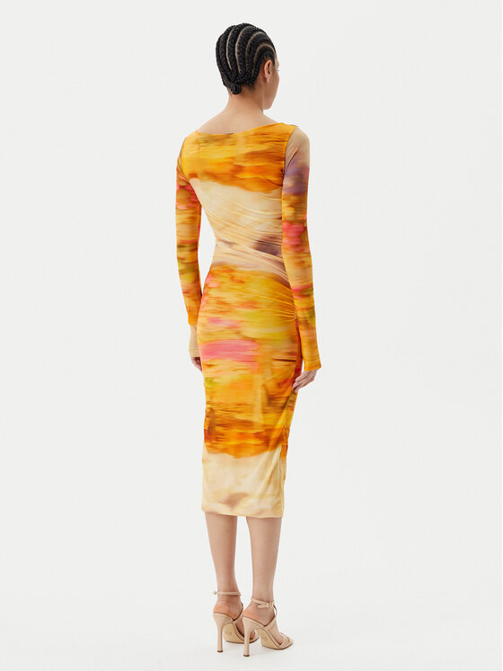 PINKO PINKO Sukienka koktajlowa Beggin Abito 104838 A2G1 Kolorowy Slim Fit