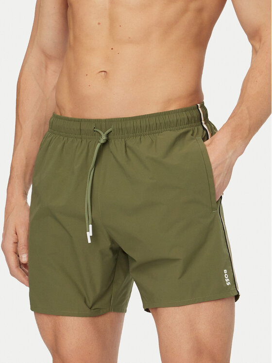 BOSS BOSS Peldšorti Iconic 50491594 Gaiši zaļa Regular Fit