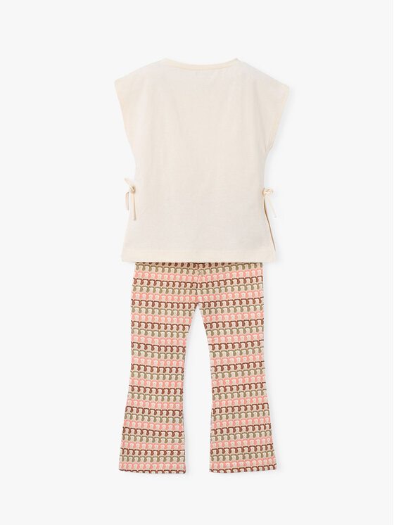 Mayoral Mayoral Top és leggings szett 3728 Bézs Regular Fit