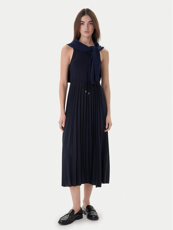 Tommy Hilfiger Tommy Hilfiger Každodenné šaty WW0WW39342 Tmavomodrá Regular Fit