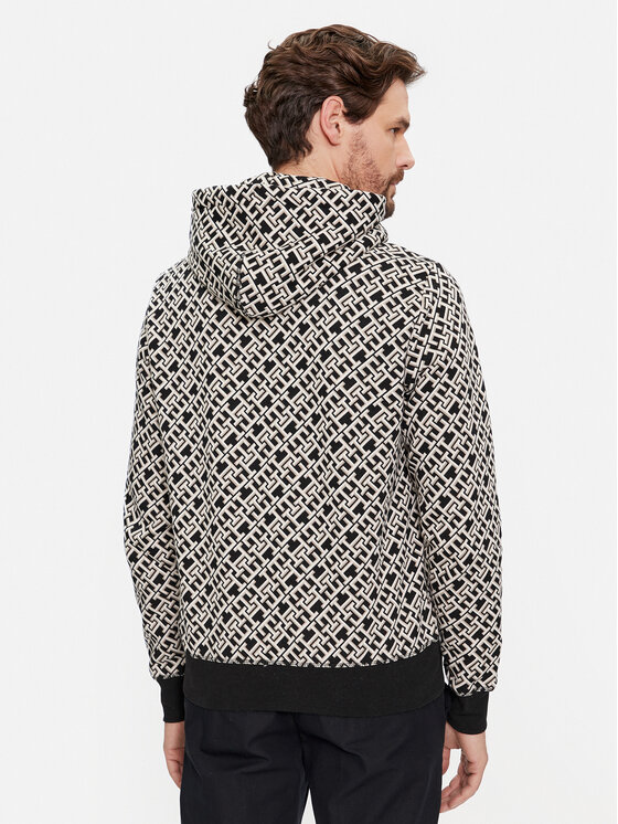 Tommy Hilfiger Tommy Hilfiger Світшот Monogram MW0MW34186 Чорний Regular Fit