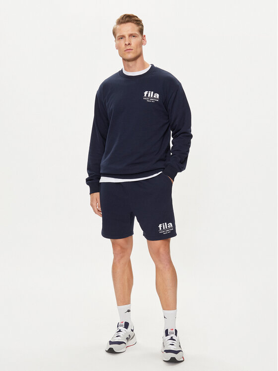 Fila Fila Pulóver FAM0671 Sötétkék Relaxed Fit