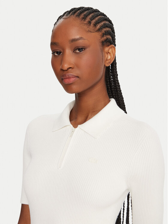 Lacoste Lacoste Každodenní šaty EF5803 Écru Regular Fit