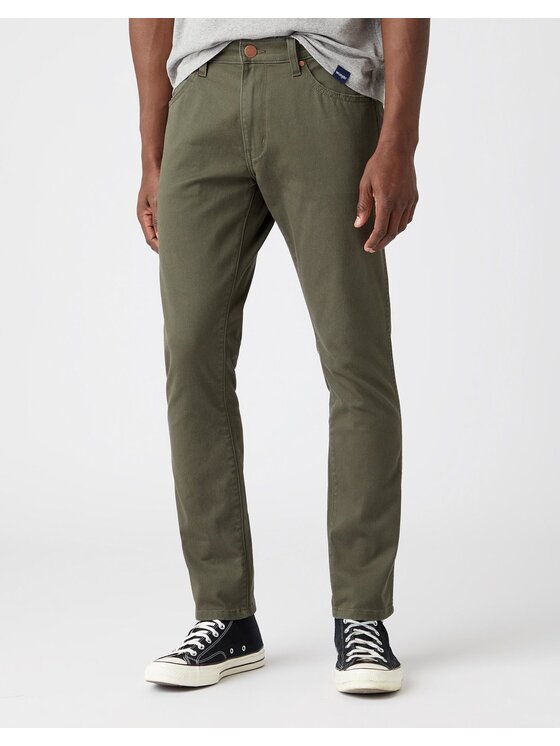Wrangler Wrangler Pantaloni di tessuto LARSTON Verde Slim Fit