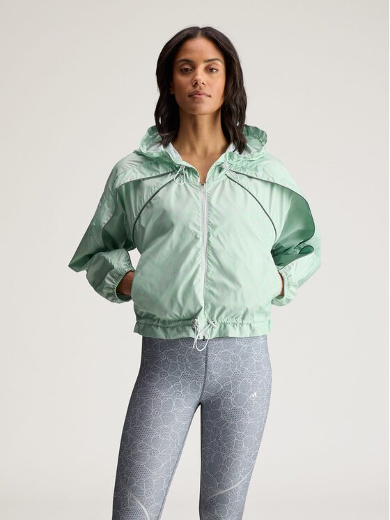 adidas by Stella McCartney adidas by Stella McCartney Kurtka do biegania 162047 Zielony jasny Loose Fit