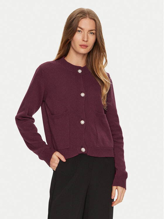 ViCOLO Kardigán 77100S Bordová Regular Fit