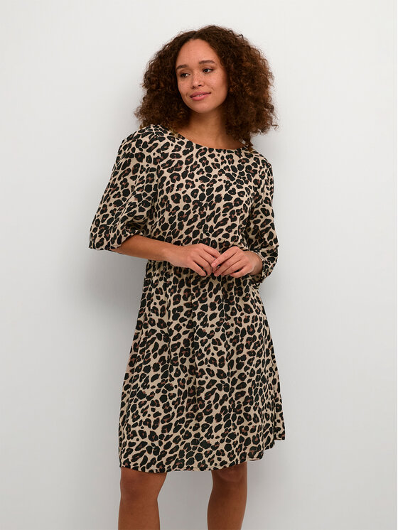 Kaffe Kaffe Každodenné šaty Marta 10507608 Hnedá Regular Fit