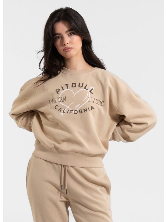 PITBULL PITBULL Bluza MANZANITA HEART Beżowy Regular Fit