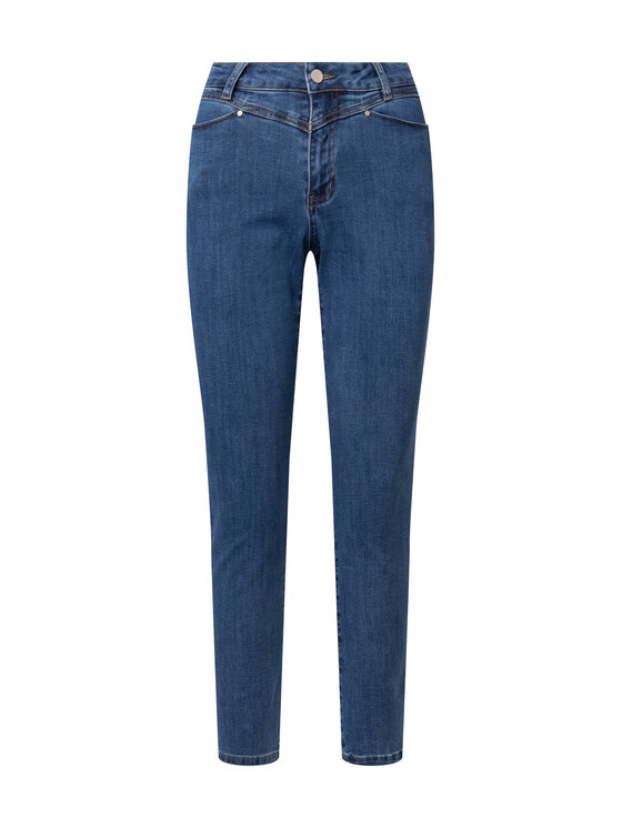 QUIOSQUE QUIOSQUE Dámske nohavice 3SN001 Tmavomodrá Regular Fit