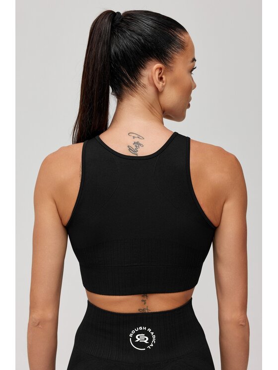 ROUGH RADICAL ROUGH RADICAL Biustonosz sportowy SEAMLESS LINEA SPORTS BRA Czarny