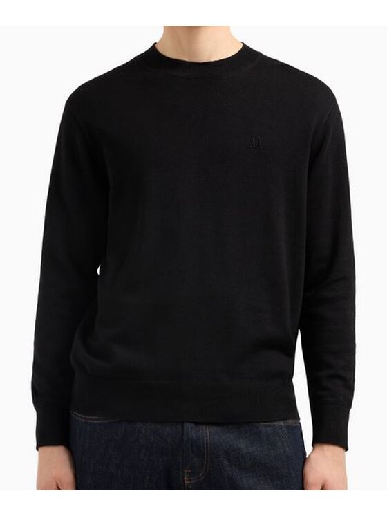 Armani Exchange Armani Exchange Sweter XM000338 AF12291 UC001 Czarny Regular Fit
