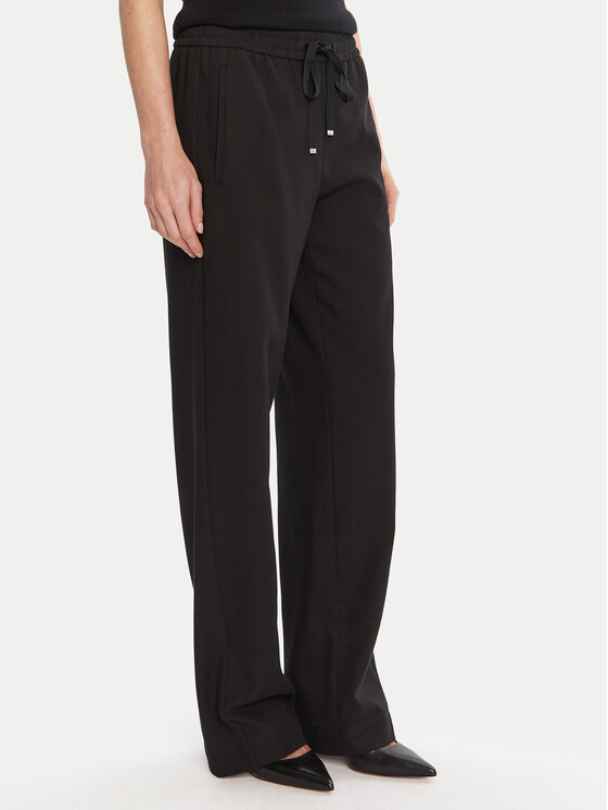 BOSS Spodnie materiałowe Tildina 50543268 Czarny Relaxed Fit