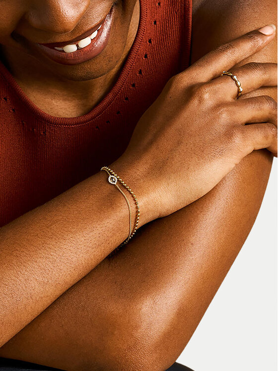 Fossil Fossil Гривна Sutton Evil Eye JF04794710 Златист