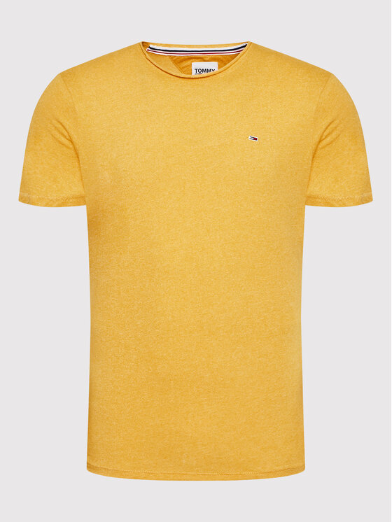 Tommy Jeans Tommy Jeans T-krekls Tjm Jaspe DM0DM09586 Dzeltens Slim Fit