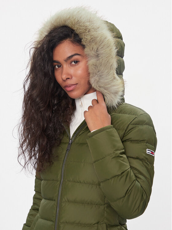 Tommy Jeans Tommy Jeans Giubbotto piumino Essential DW0DW09060 Cachi Slim Fit