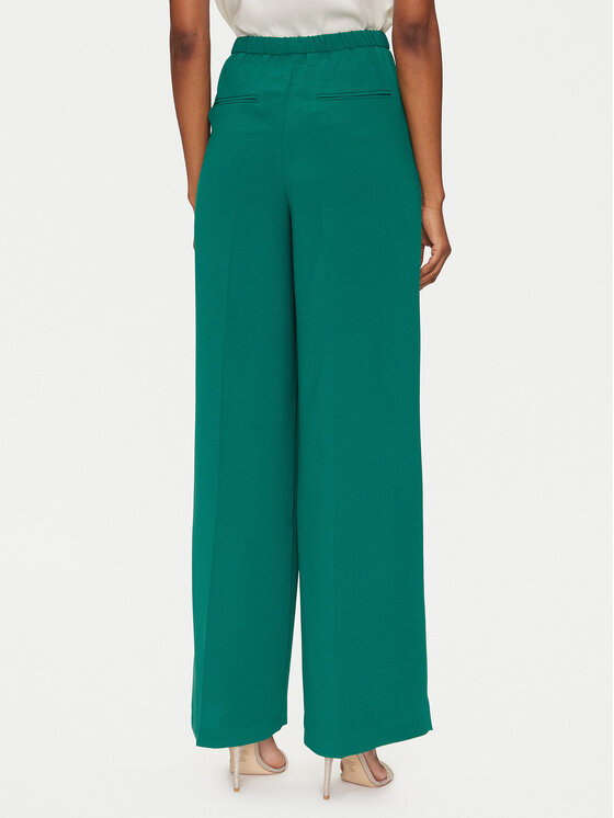 ONLY ONLY Kalhoty z materiálu Leila 15338347 Zelená Wide Leg