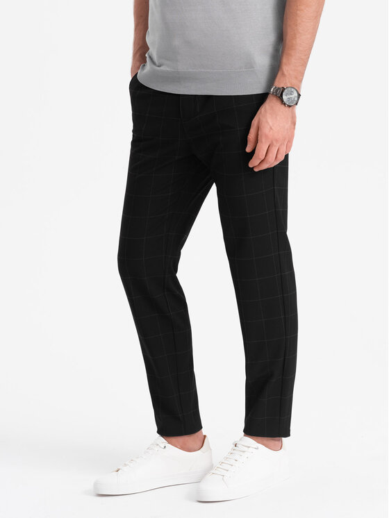 Ombre Ombre Chino kalhoty OM-PACP-0187 Černá Regular Fit