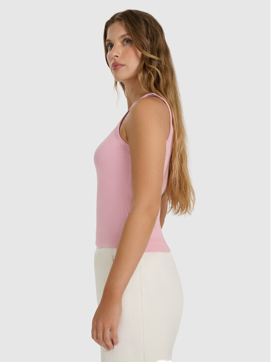 4F 4F Tank top NOS Różowy jasny Slim Fit