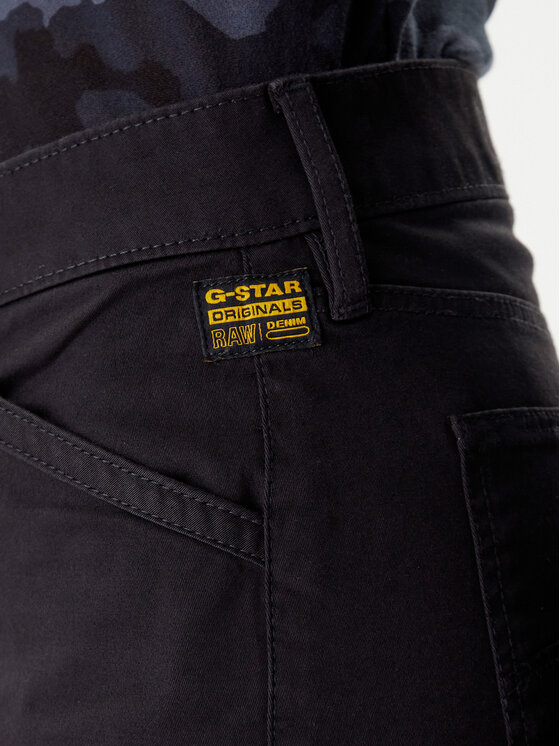 G-Star Raw G-Star Raw Medžiaginės kelnės Judee D24673-E078 Juoda Relaxed Fit