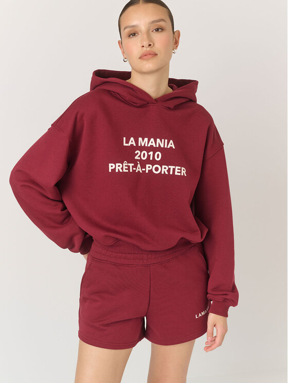 La Mania La Mania Šortky PENN Bordó Classic Fit