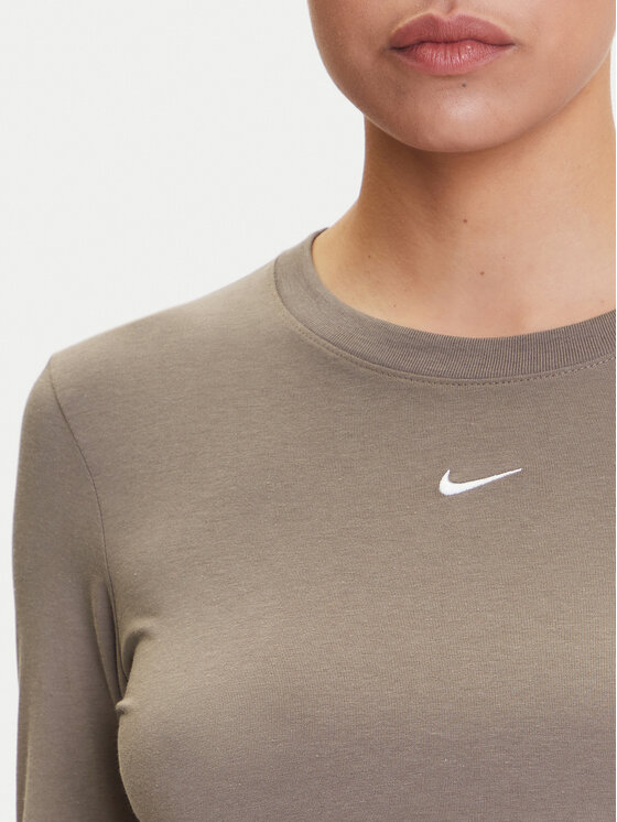 Nike Nike Blūze Chill Knit HF5322 Brūns Regular Fit