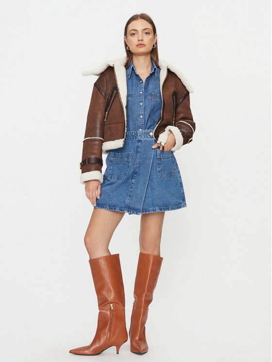 Noisy May Noisy May Fustă de blugi Poppie 27029675 Bleumarin Regular Fit