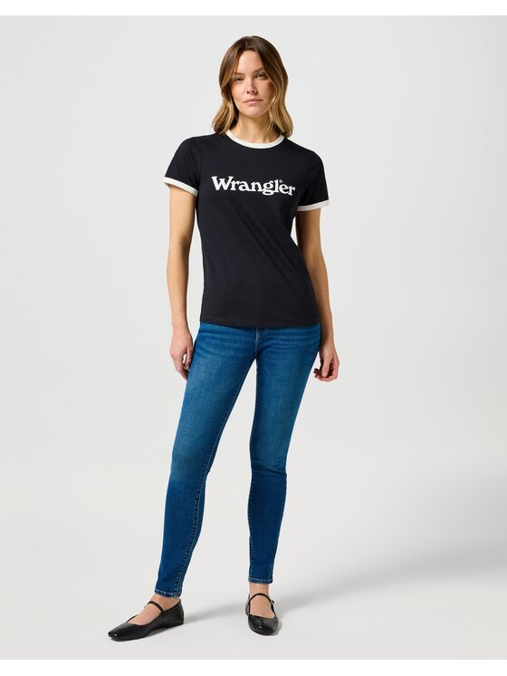 Wrangler Wrangler Jeans High Skinny Blu Skinny Fit