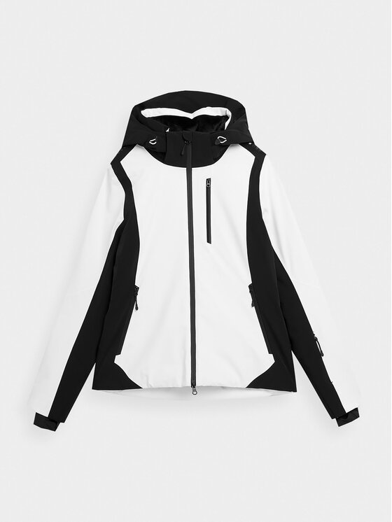 4F 4F Lyžiarska bunda 4FAW23TTJAF336 Biela Slim Fit