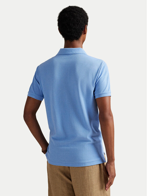 Polo Ralph Lauren Polo Ralph Lauren Тениска с яка и копчета 710680784461 Светлосиньо Custom Slim Fit