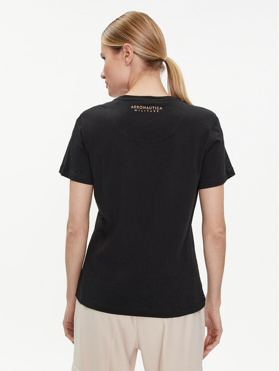 Aeronautica Militare Aeronautica Militare Тишърт 241TS2233DJ510 Черен Regular Fit