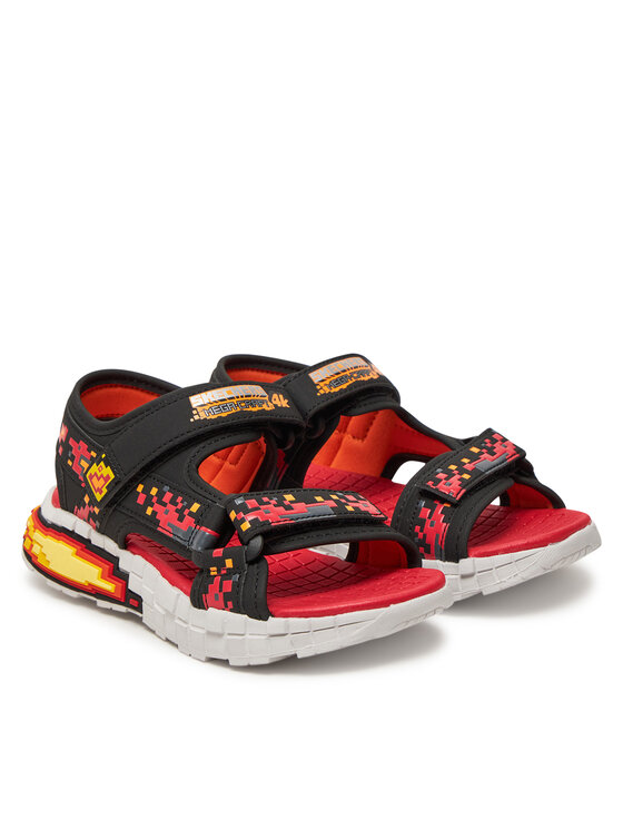 Skechers Skechers Sandale Mega-Splash 4K- 402161L/BKRD Negru