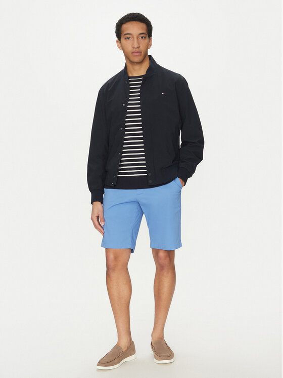 Tommy Hilfiger Tommy Hilfiger Bavlnené šortky Harlem MW0MW23568 Modrá Regular Fit
