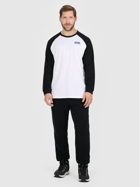 4F 4F Longsleeve 4FRAW25TLONM633-10S Bianco Oversize